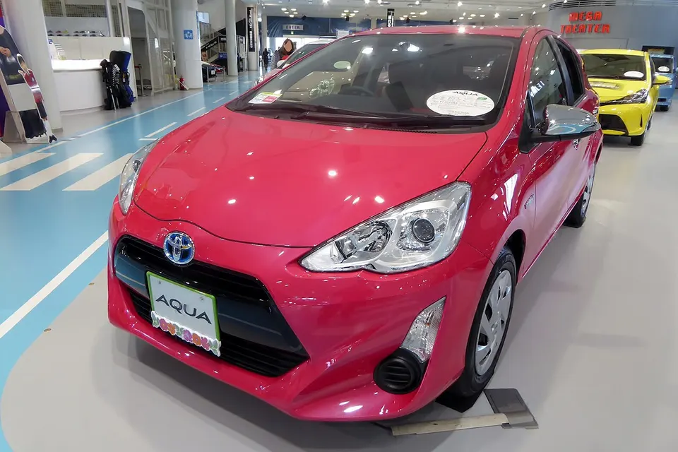 Toyota Aqua: representative photo, not the auction vehicle